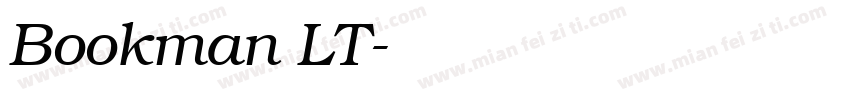 Bookman LT字体转换